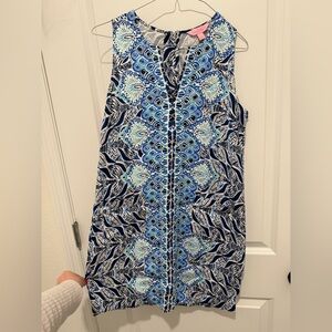 Lilly Pulitzer Kelby Stretch Shift Dress Resort White A Mermaid’s Tail size 4